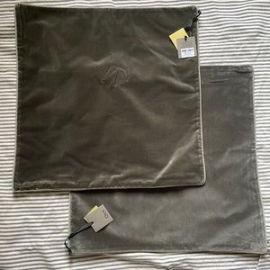 NWT: OKA velvet pillow cover pair